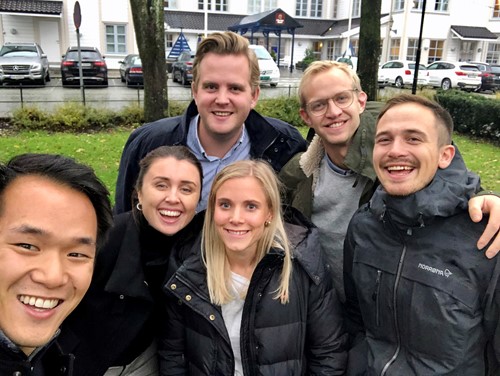 Styringsgruppen. Fv.: Alf Lim, Tara Lyche, Christian Brincker Andersen, Hanne Valseth Pedersen, Eivind Håverstad, Mats Winther Maltby.